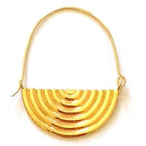 Golden Sunshine Hoop Earrings